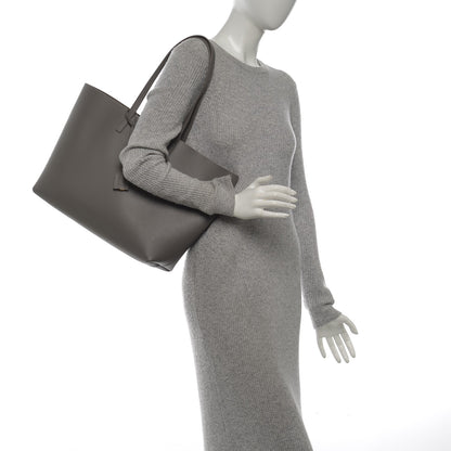 Saint Laurent Calfskin Large Shopping Tote Fog 2 of 7