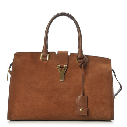 Saint Laurent Suede Medium Classic Y Cabas Light Ocre 1 of 14