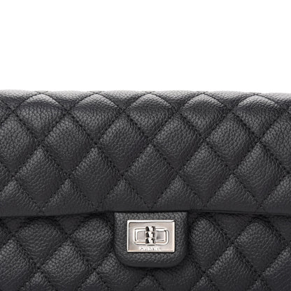 Chanel Grained Calfskin Quilted 2.55 Reissue Flap Belt Bag Clutch Black 13 of 13