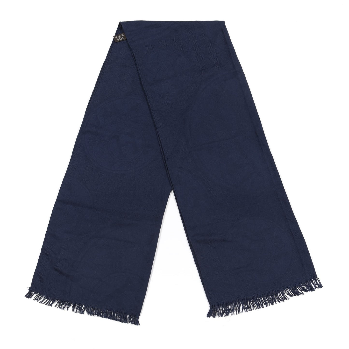 Cashmere Silk New Libris Stole Bleu Noir