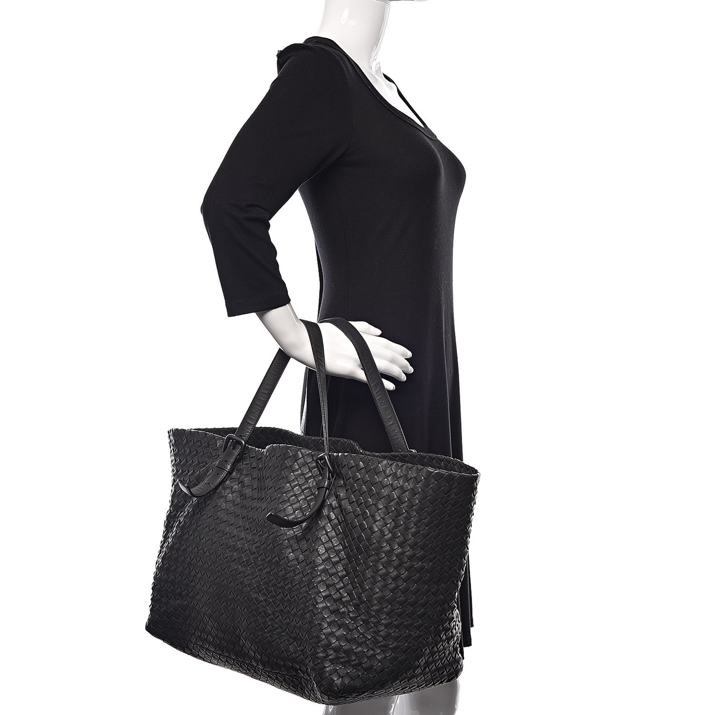 Nappa Intrecciato Large Seamless Tote Ferro