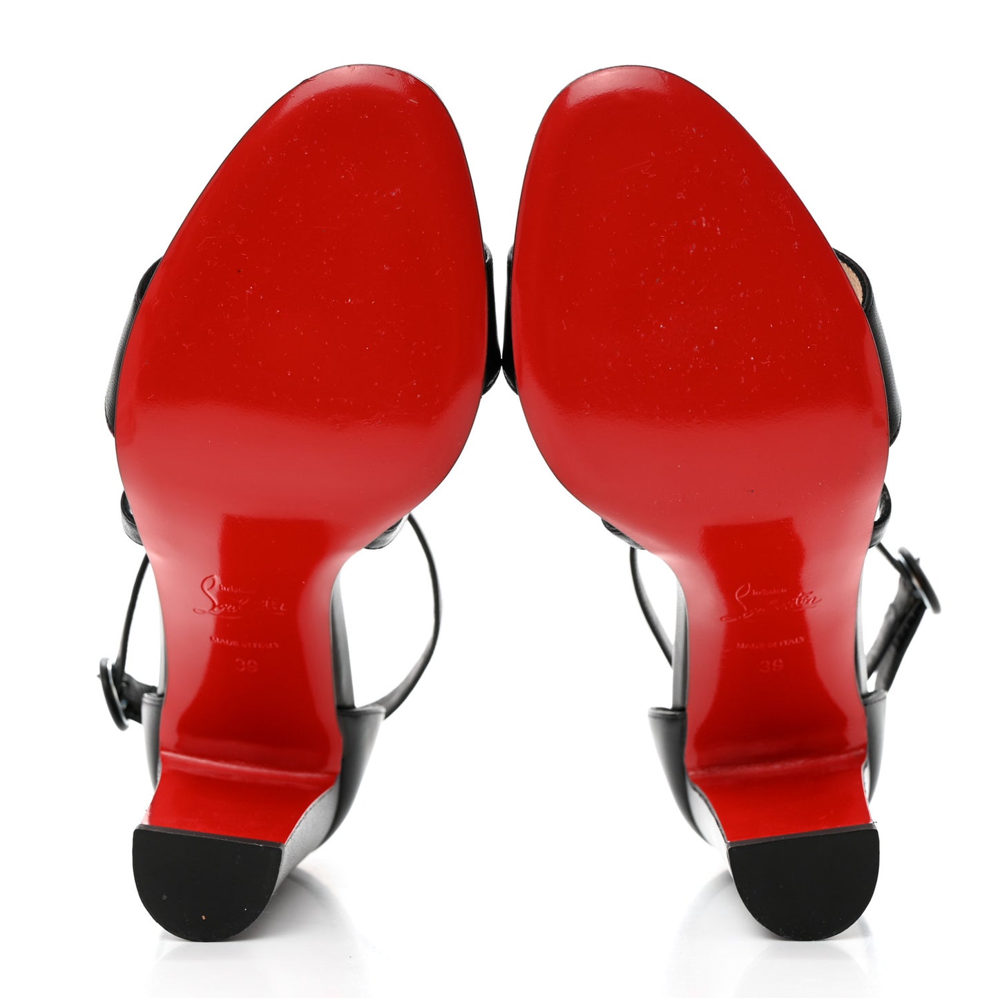 Nappa Loubi Bee Kid 85 Sandals 39 Black