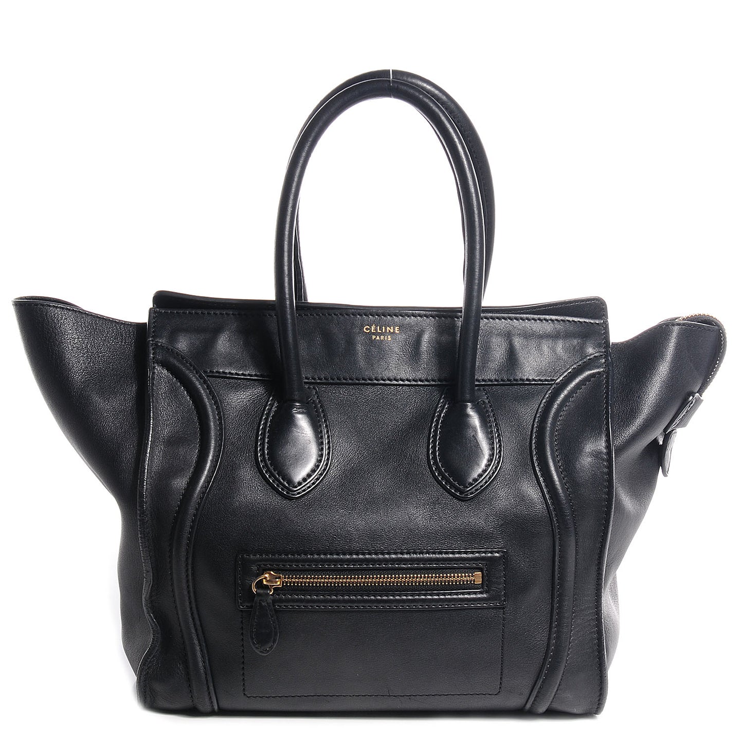 Smooth Calfskin Mini Luggage Black
