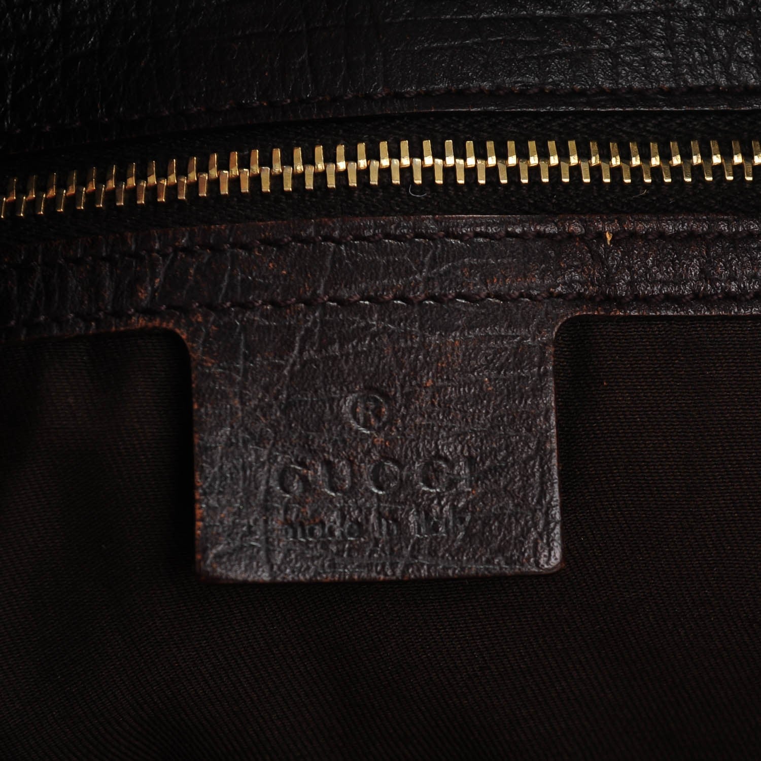 Gucci Monogram Large Horsebit Chain Hobo Dark Brown 6 of 7