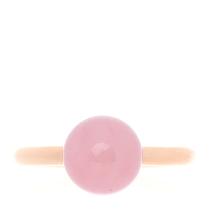 Tiffany 18K Rose Gold Rose Quartz HardWear Ball Ring 48 4.5 1 of 5