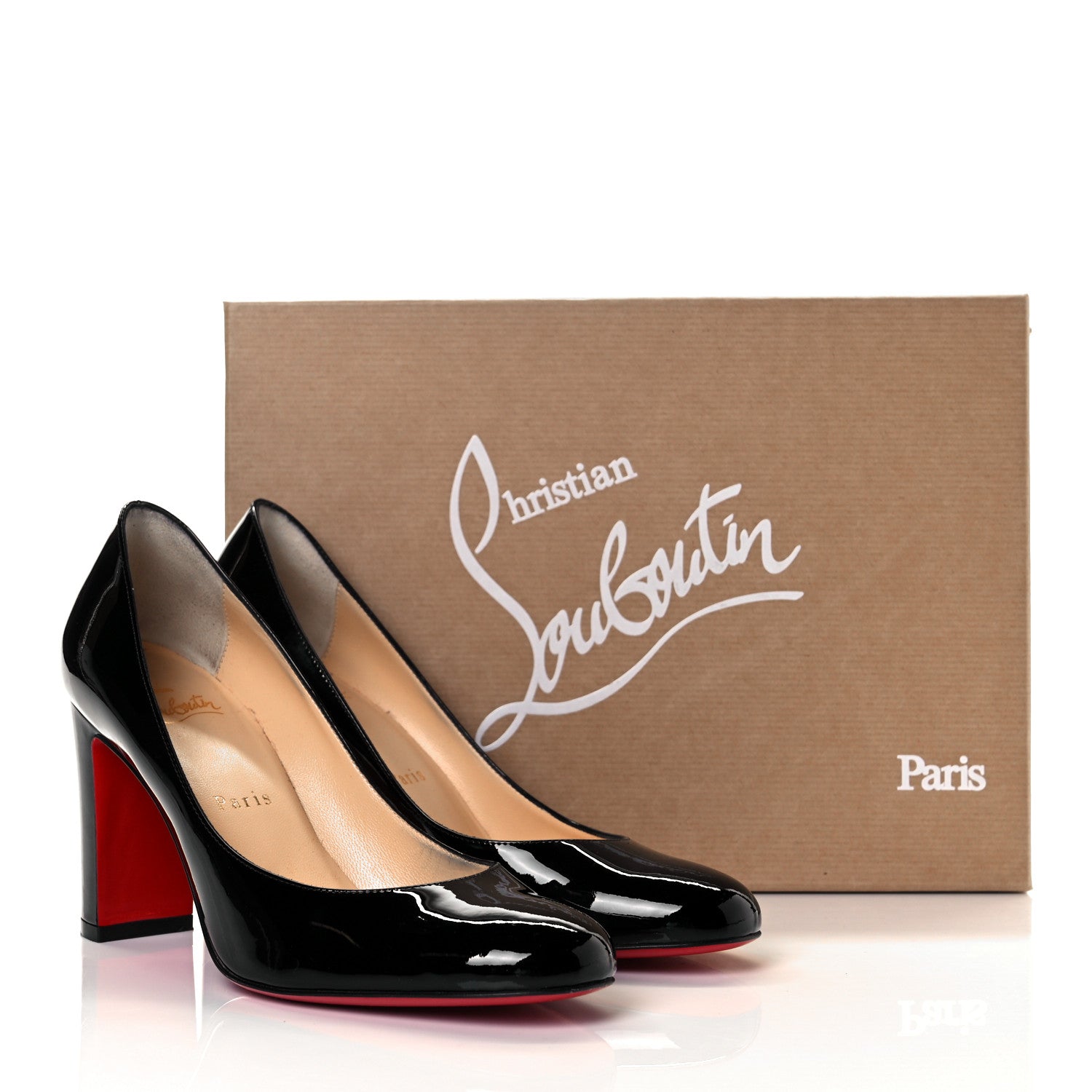 Christian Louboutin Patent Lady Gena 85 Pumps 36 Black 15 of 16