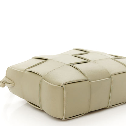 Bottega Veneta Calfskin Maxi Intrecciato Cassette Pouch On Strap Travertine 9 of 11