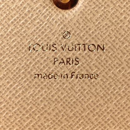 Louis Vuitton Monogram Dentelle Sarah Wallet Gold 6 of 9