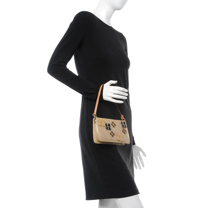 Louis Vuitton Vernis Lexington Fleurs Pochette Beige 2 of 14