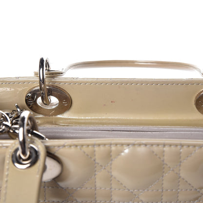 Christian Dior Patent Cannage Medium Lady Dior Grey 7 of 14