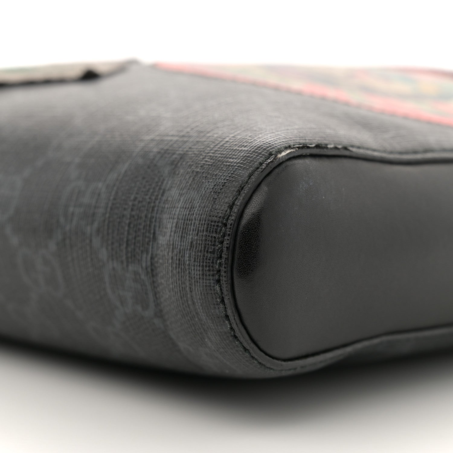 Gucci GG Supreme Monogram Night Courrier Flat Messenger Bag Black Multicolor 9 of 18