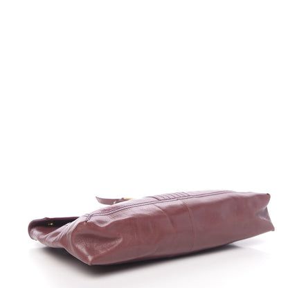 Fendi Vitello Acqua Maxi Baguette Shoulder Bag Malva 4 of 11