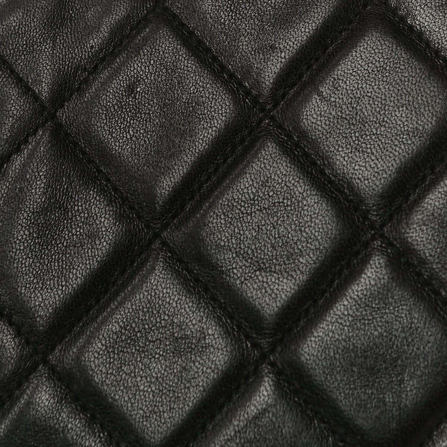 Chanel Lambskin Quilted Kisslock Frame Bag Black 18 of 21
