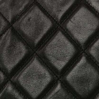 Chanel Lambskin Quilted Kisslock Frame Bag Black 18 of 21