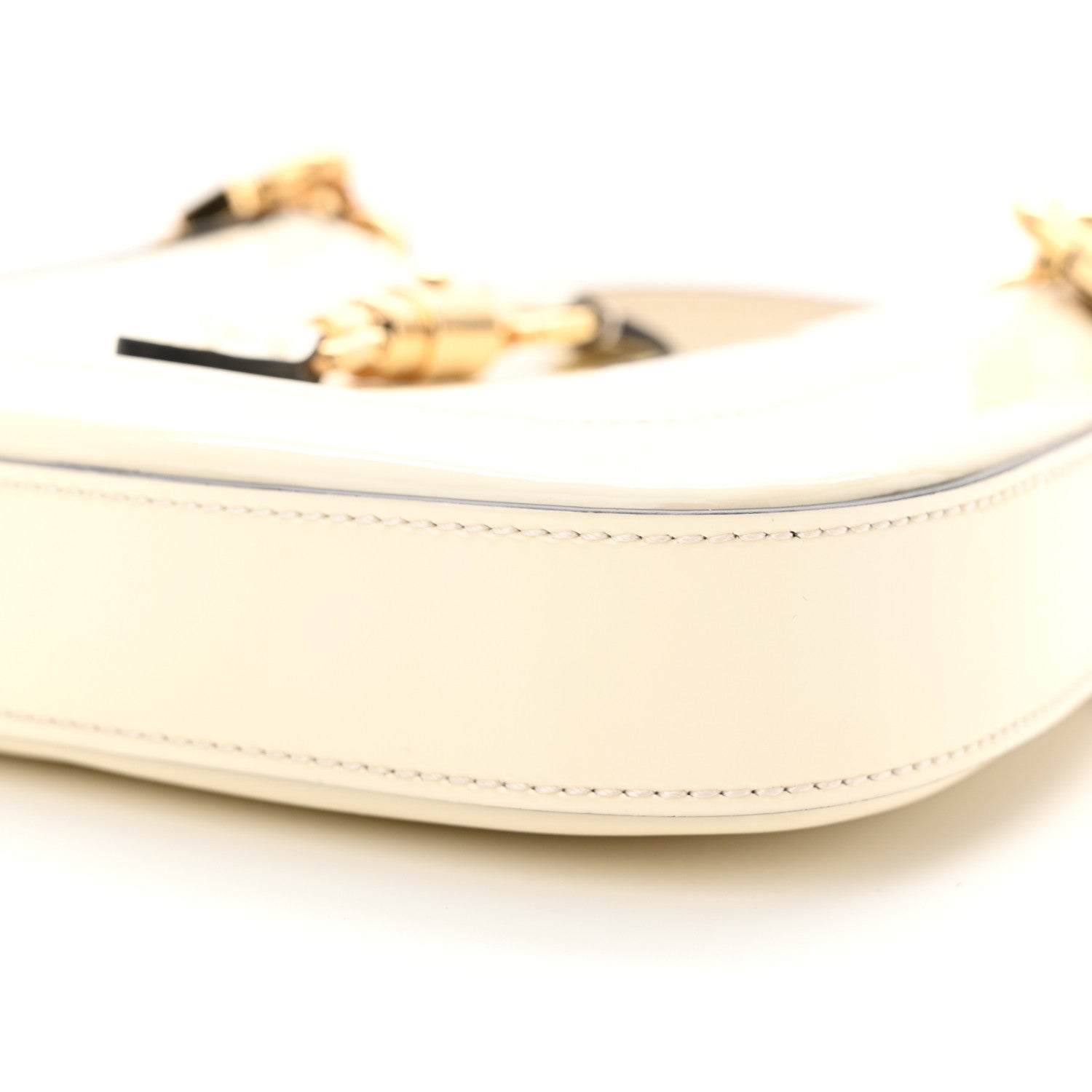 Gucci Patent Mini Jackie 1961 Crystal Hobo Mystic White 1495981