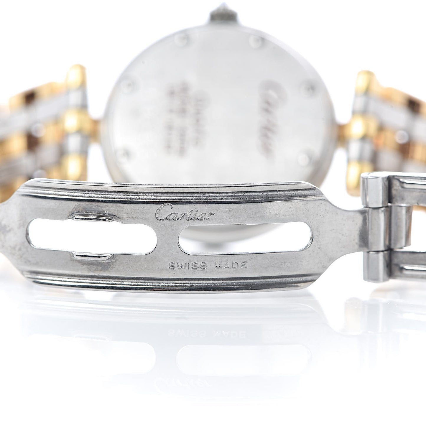 Stainless Steel 18K Yellow Gold 24mm Panthere Vendome Quartz Watch