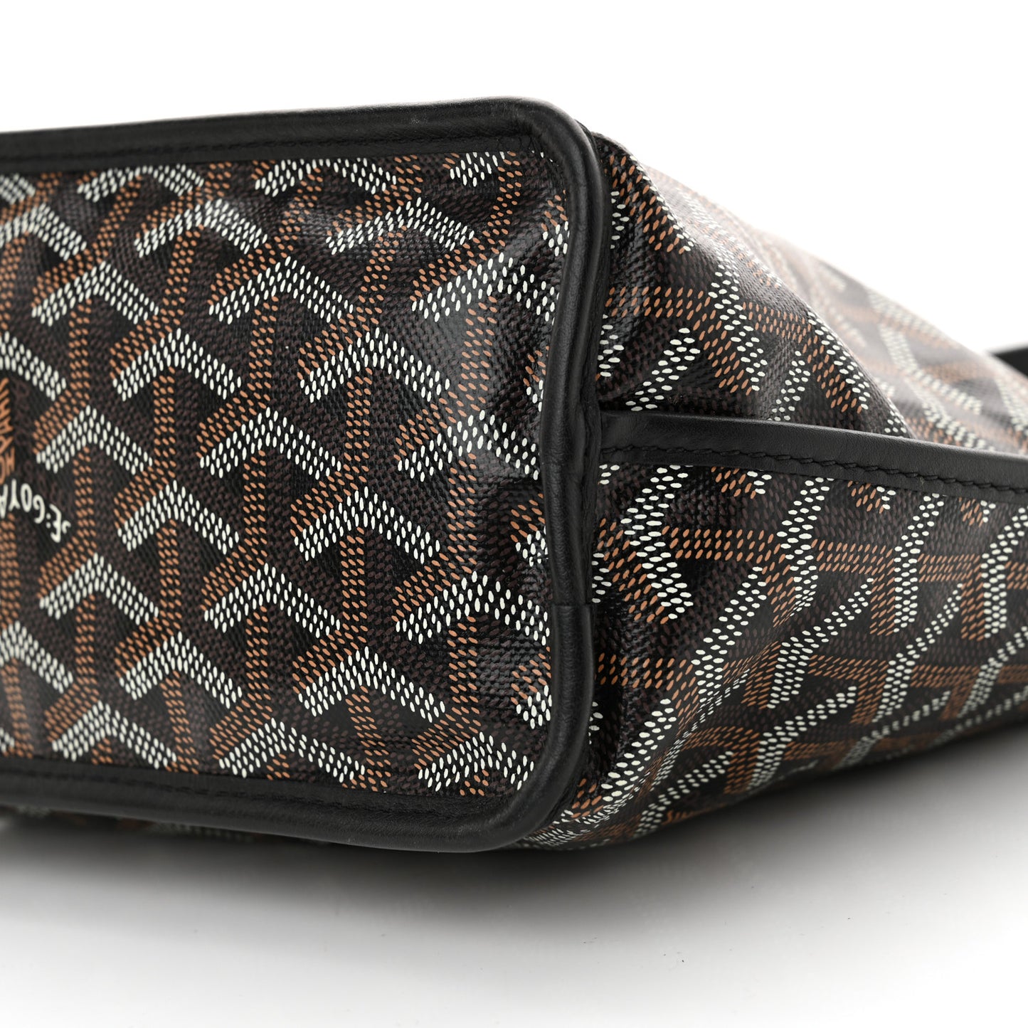 Goyardine Reversible Mini Anjou Black