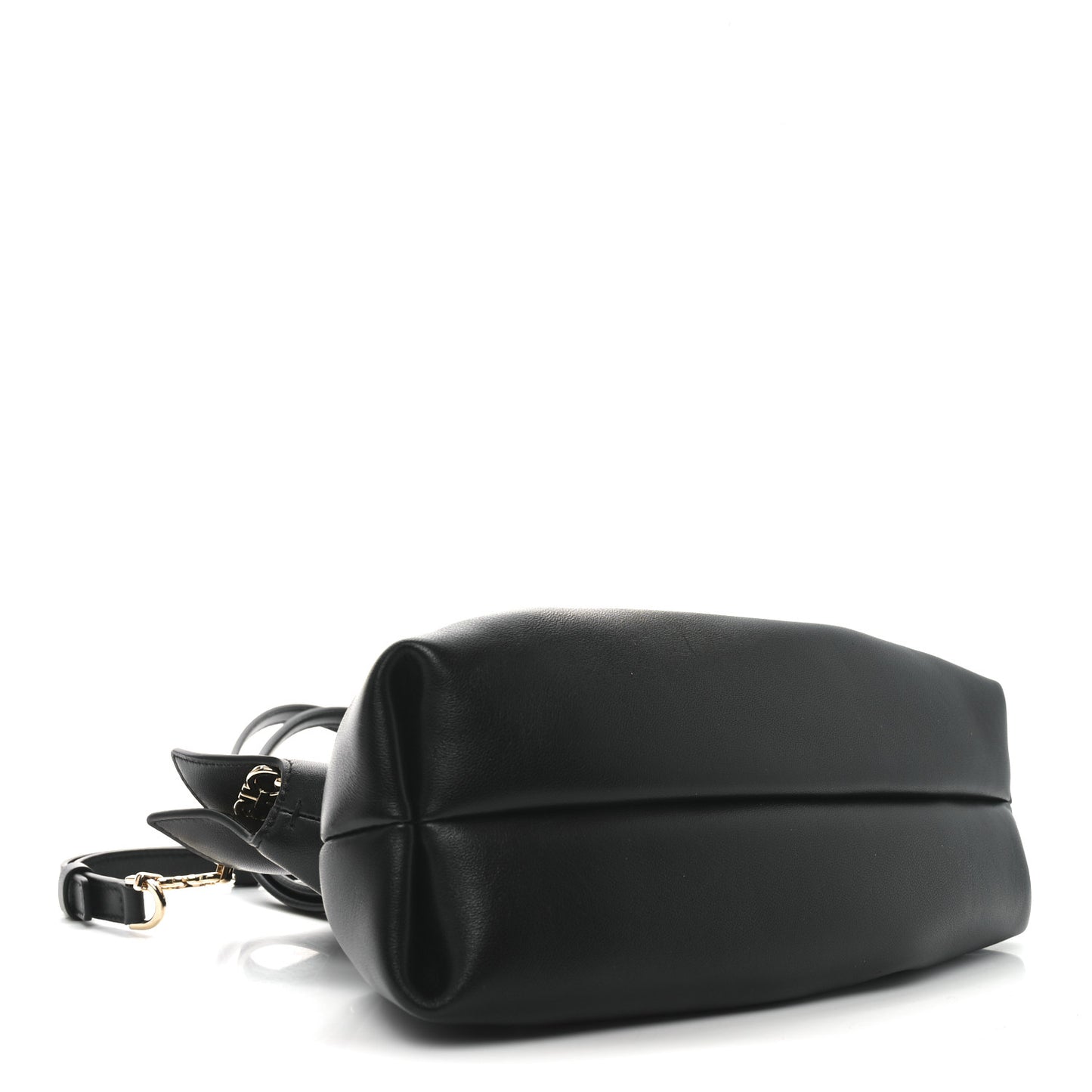 Lambskin Small Dumpling Soft Bag Black
