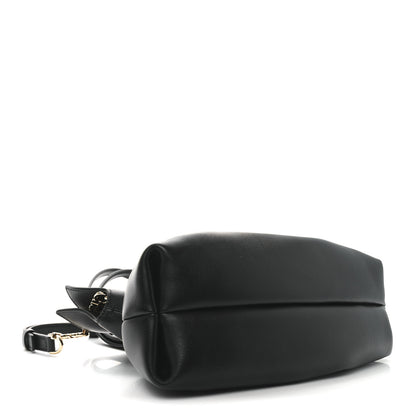Salvatore Ferragamo Lambskin Small Dumpling Soft Bag Black 4 of 9