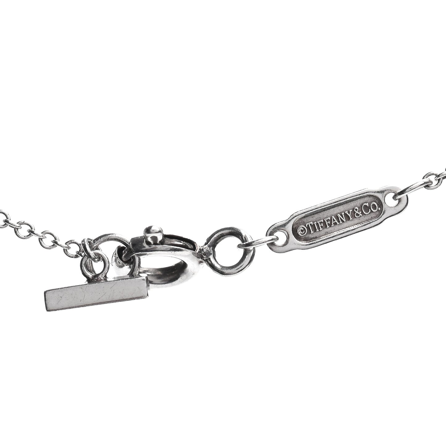 Sterling Silver Small T Smile Pendant Necklace