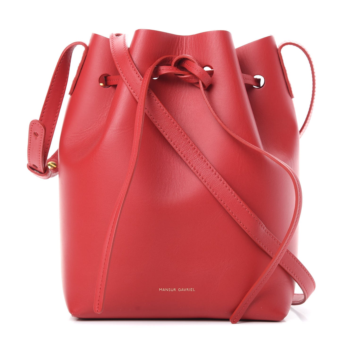 Calfskin Mini Bucket Bag Flamma