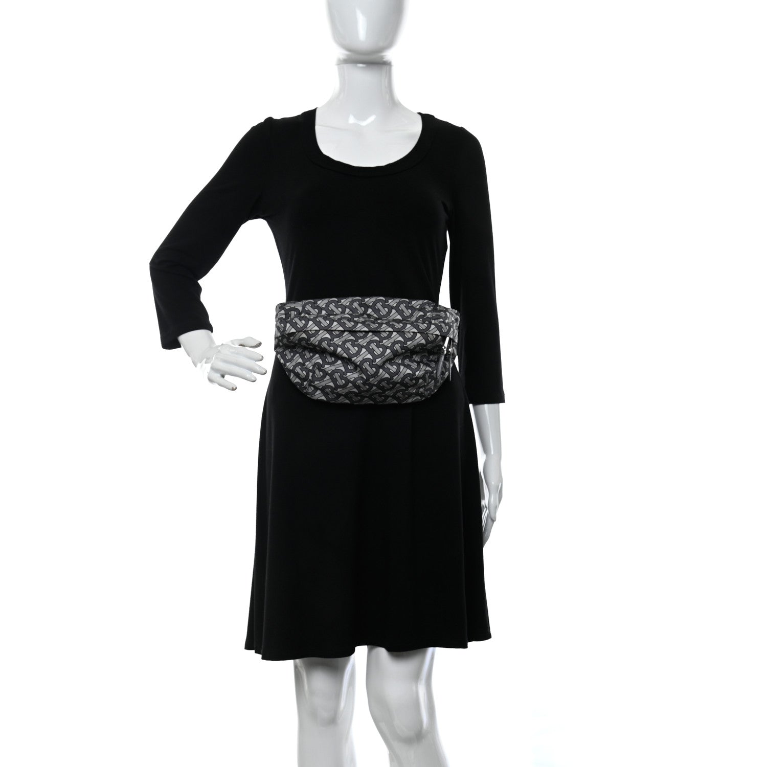 Burberry Nylon Monogram Sonny Bum Bag Mid Grey 2 of 10