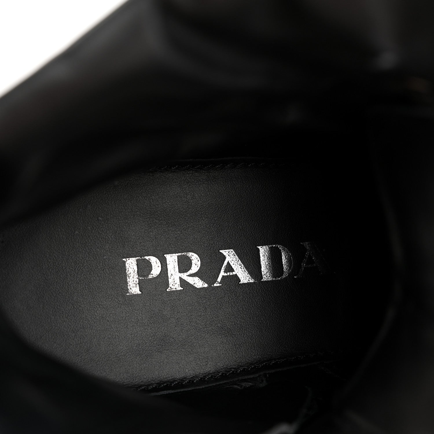Prada Spazzolato Re-Nylon Metal Triangle Logo Lace Up 55mm Ankle Boots 36 Black 15 of 18