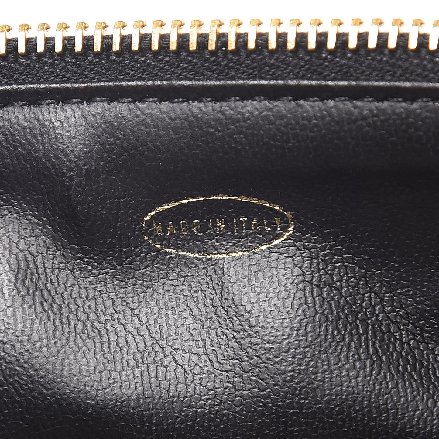 Lambskin Quilted Vanity Cosmetic Case Black