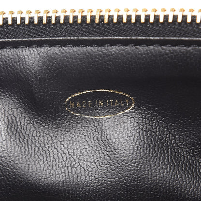 Chanel Lambskin Quilted Vanity Cosmetic Case Black 7 of 8
