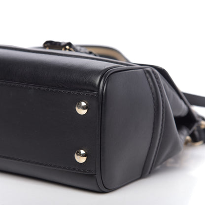 Versace Calfskin Medium Palazzo Empire Bag Black 9 of 14