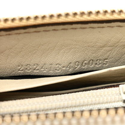 Gucci Pebbled Calfskin Soho Zip Around Wallet Off White 7 of 11