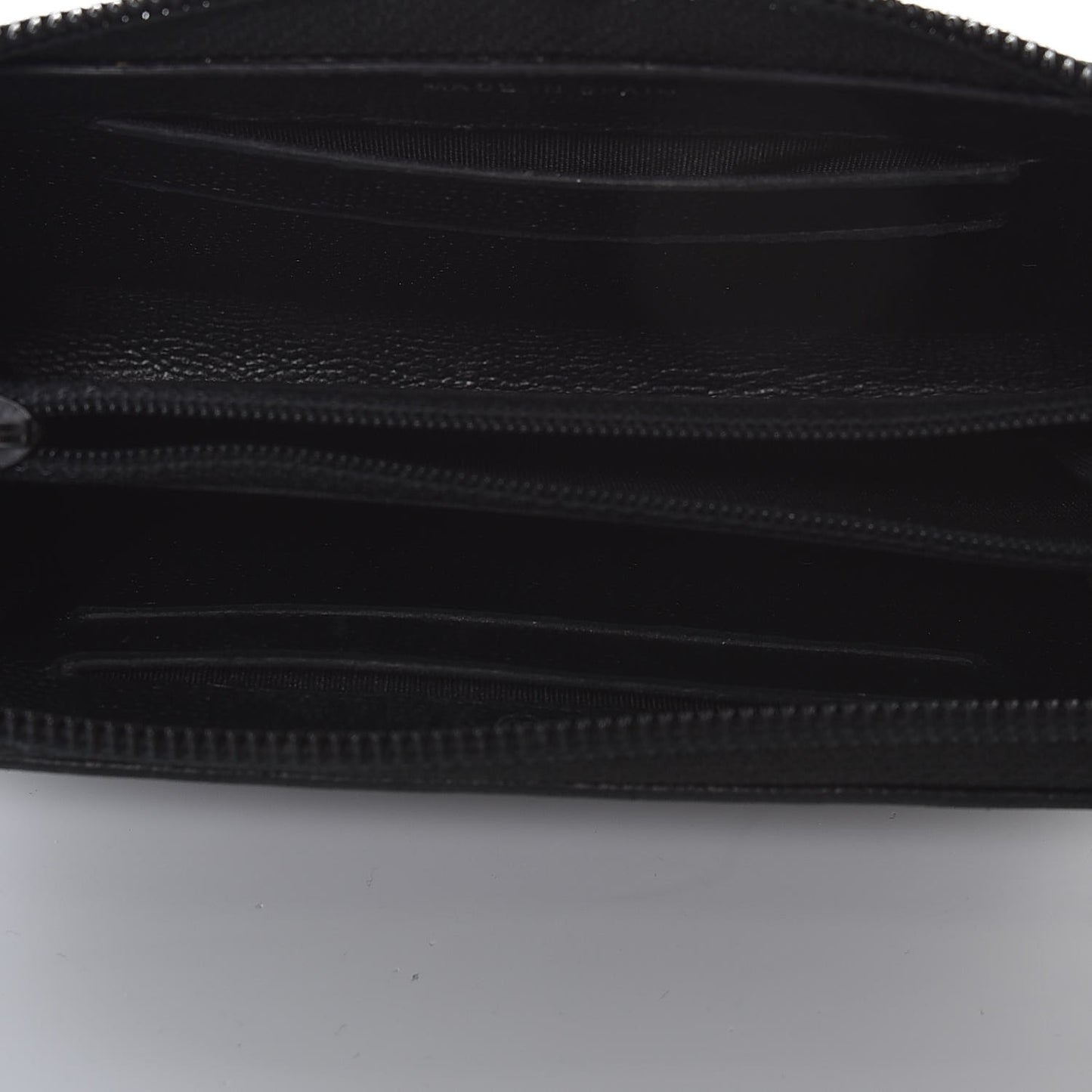Caviar Quilted Boy Small Zip Around Wallet So Black