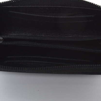 Chanel Caviar Quilted Boy Small Zip Around Wallet So Black 5 of 21