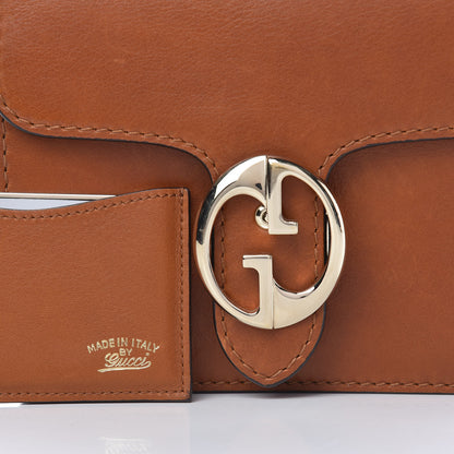 Gucci Calfskin Small 1973 Shoulder Flap Bag Brown 13 of 13