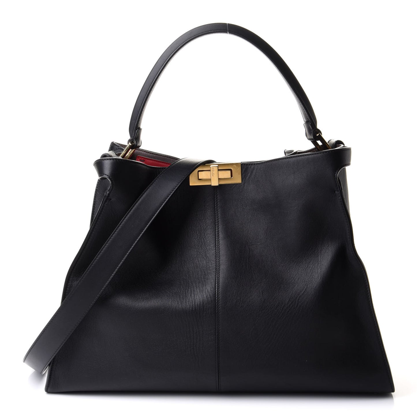 Vitello Seta Century Large Peekaboo X-Lite Black Fragola