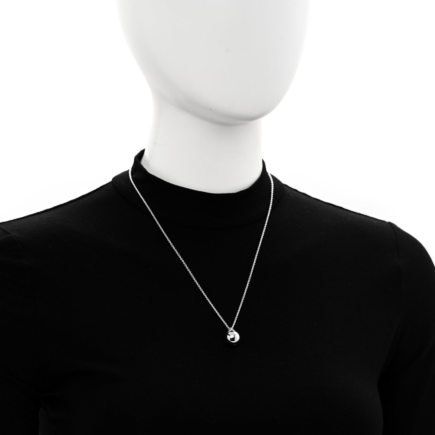 Sterling Silver 12.75mm HardWear Ball Pendant Necklace