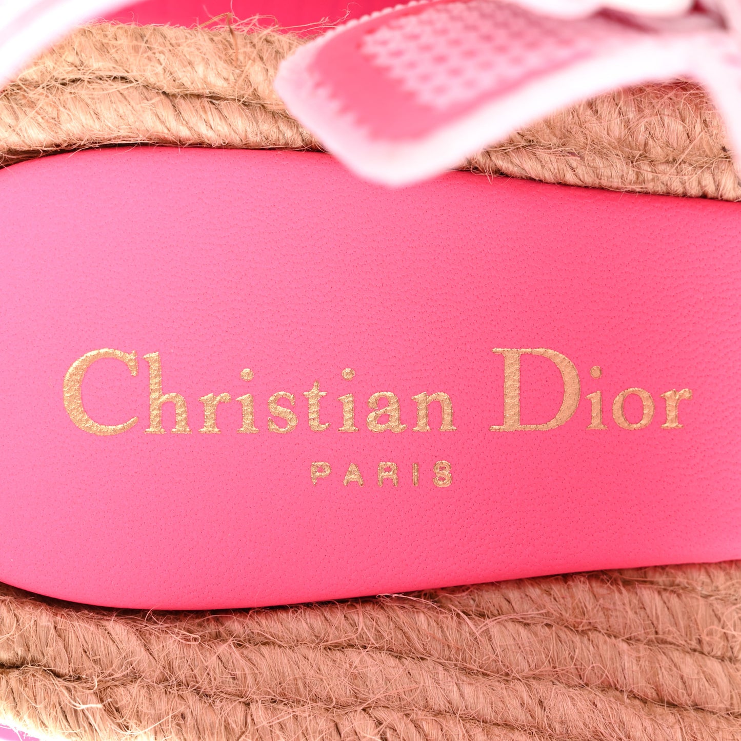 Technical Knit Jute Dioract 10mm Sandals 39 White Fuchsia