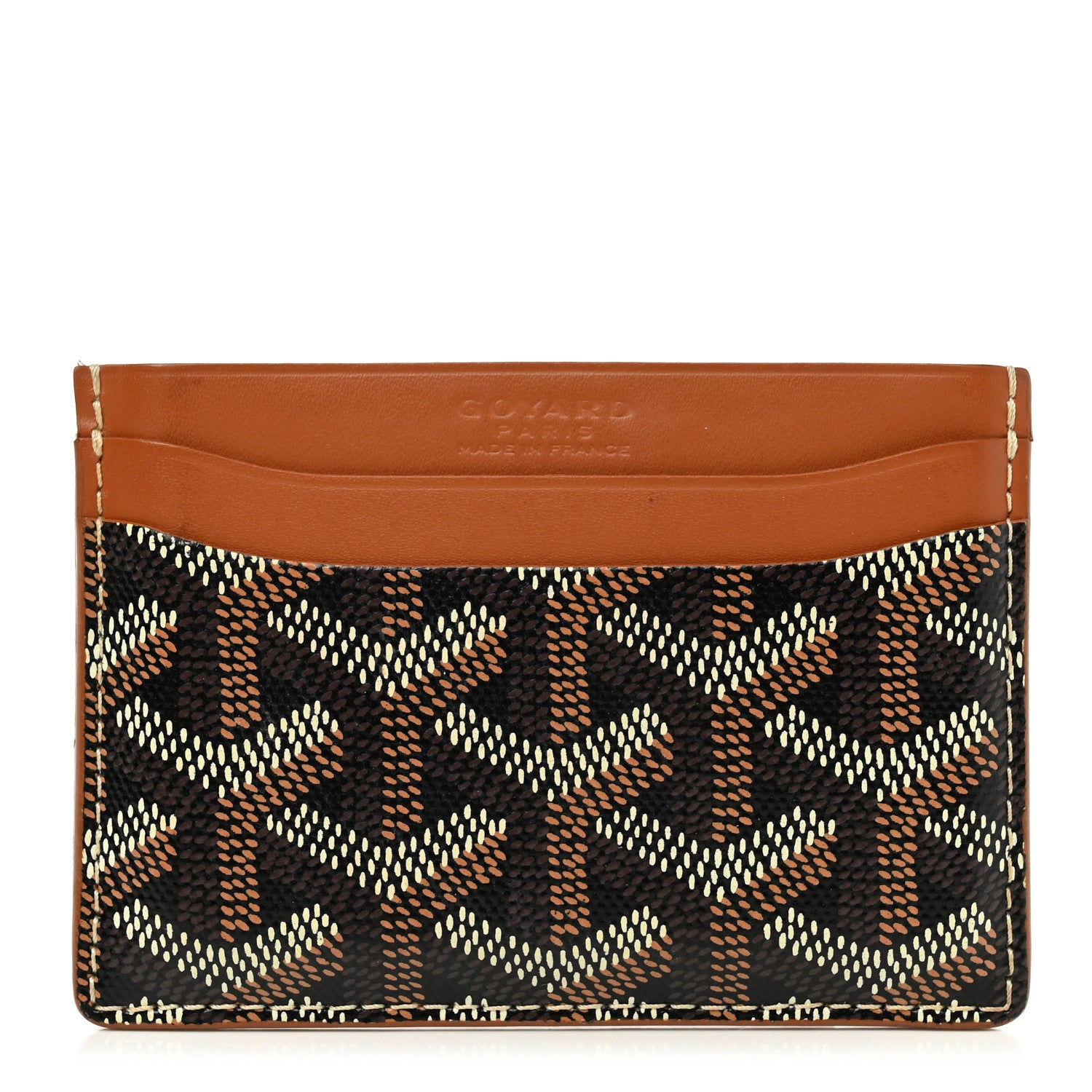 Goyard Goyardine Saint Sulpice Card Holder Black Gold 1 of 8