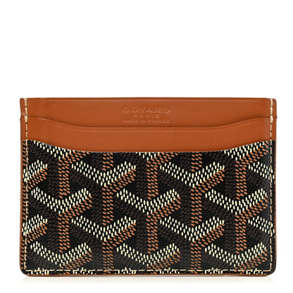 Goyard Goyardine Saint Sulpice Card Holder Black Gold 1 of 8