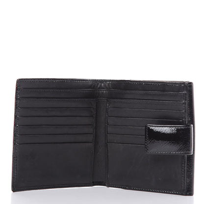 Saint Laurent Patent Y-Mail French Wallet Black 5 of 11