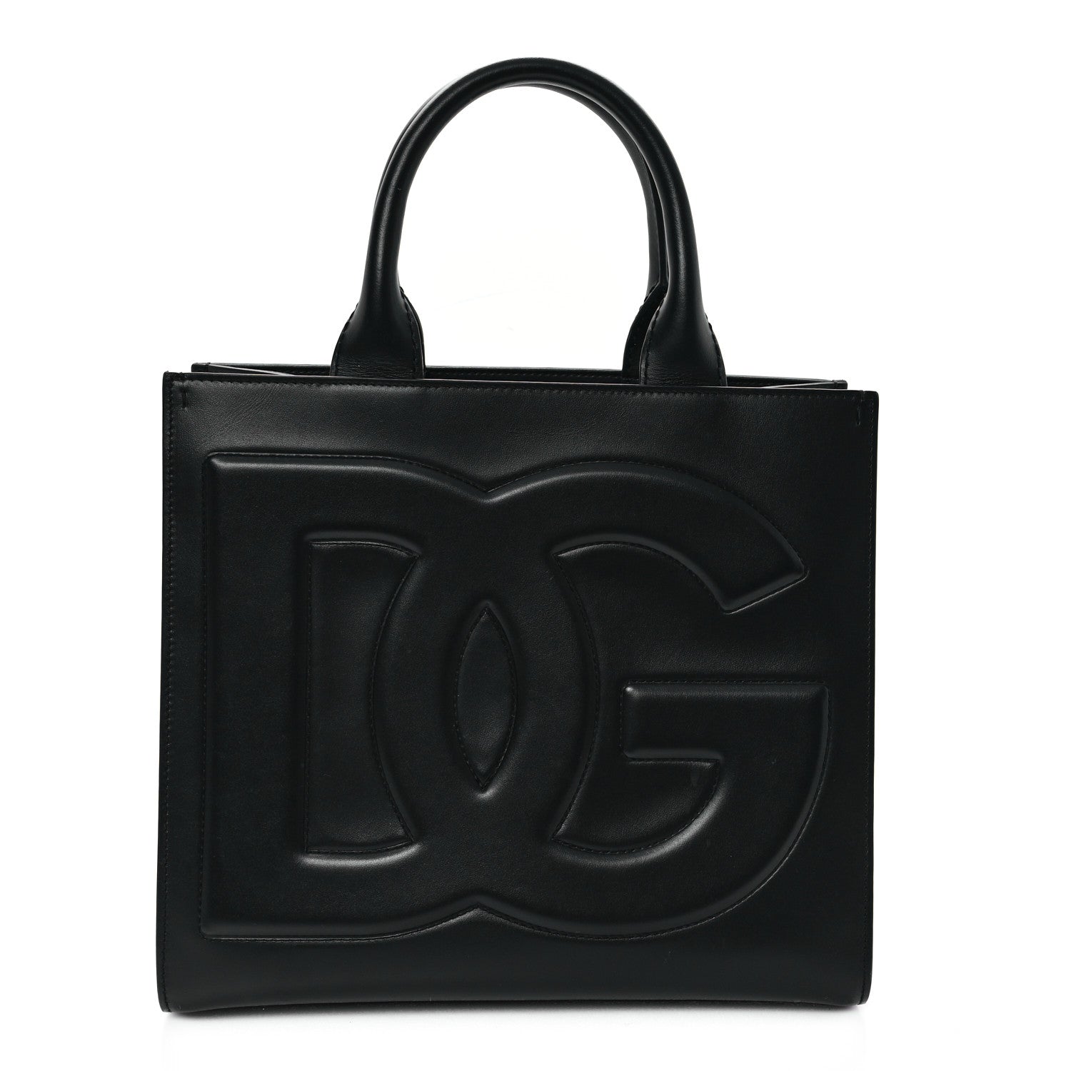 Dolce & Gabbana Calfskin DG Daily Shopper Tote Black 1 of 9