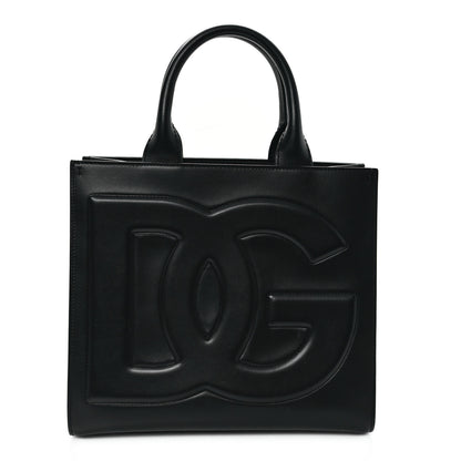 Dolce & Gabbana Calfskin DG Daily Shopper Tote Black 1 of 9