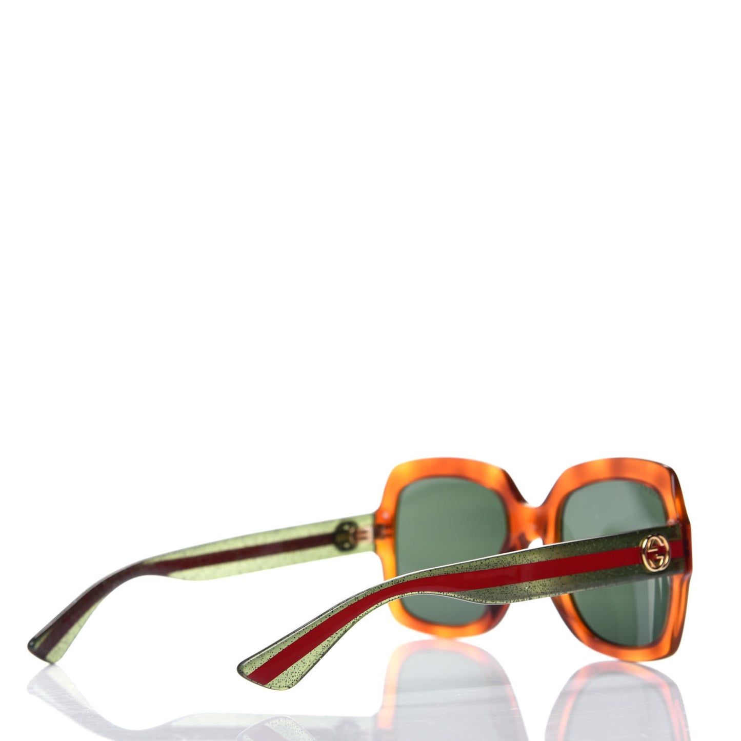 Oversize Square Web GG 0036S Havana