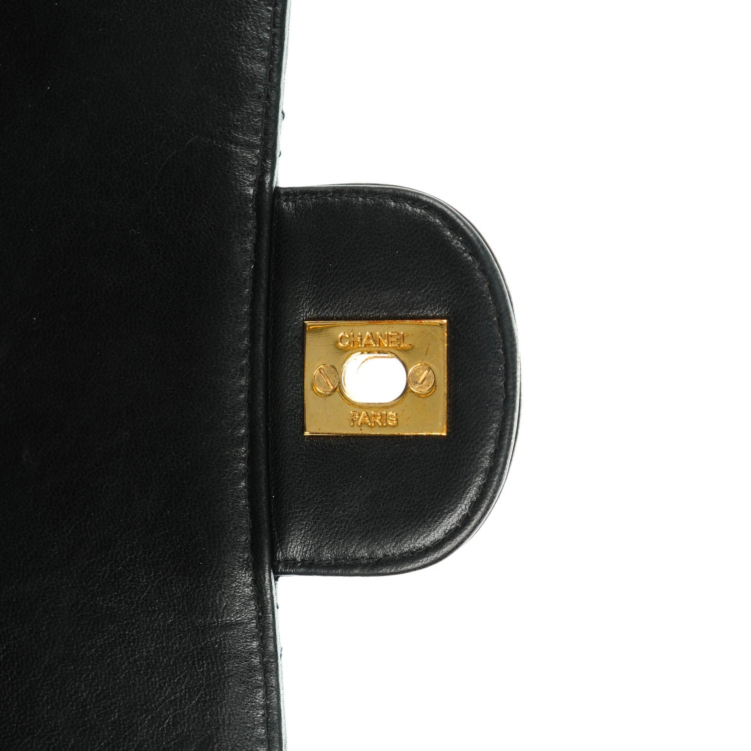Chanel Lambskin Quilted Jumbo Flap Black 6 of 9