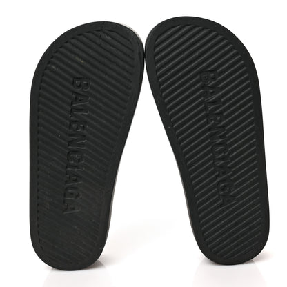 Balenciaga Rubber Chunky Platform Slide Sandals 38 Black 5 of 6