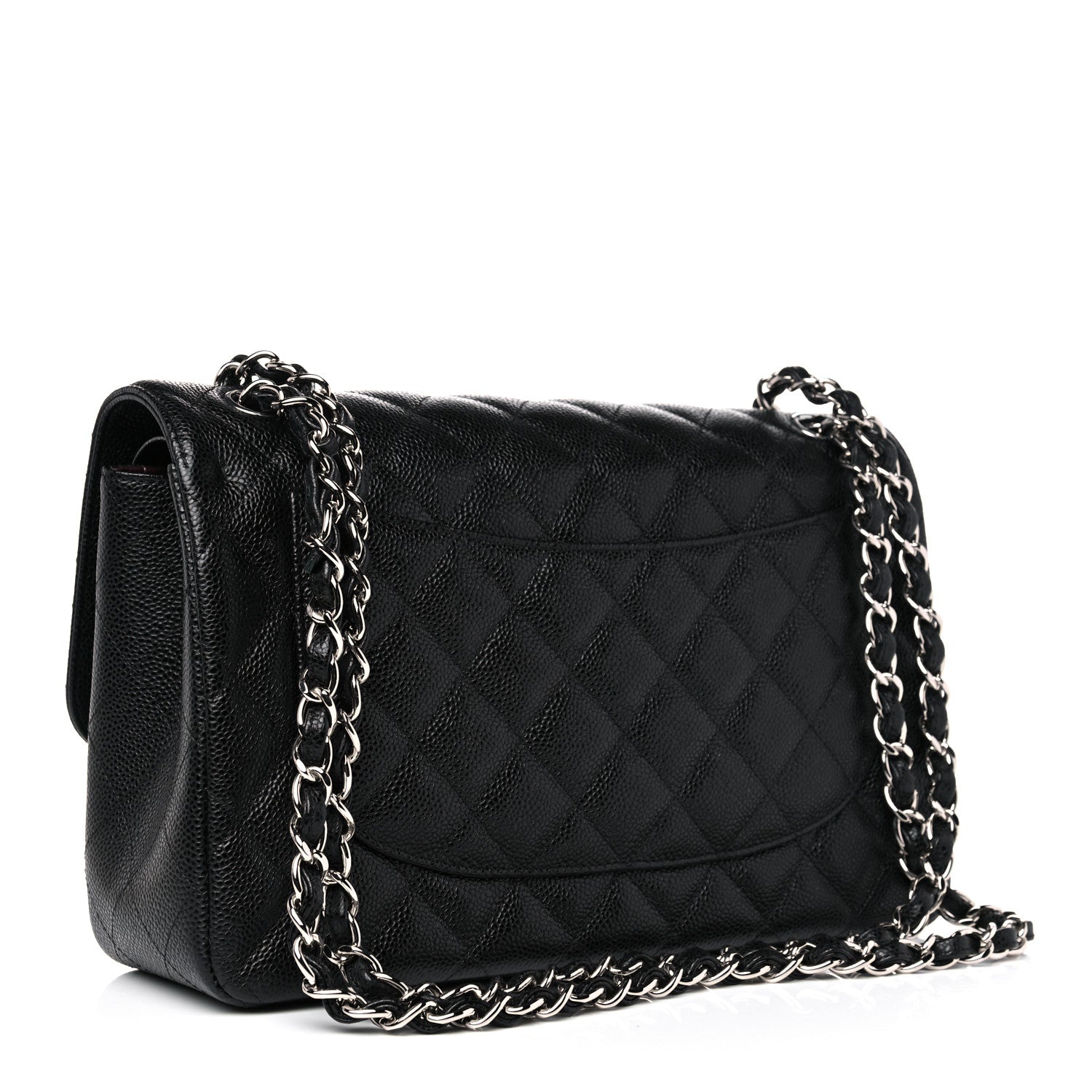 Chanel Caviar Quilted Jumbo Double Flap Black 3 of 10