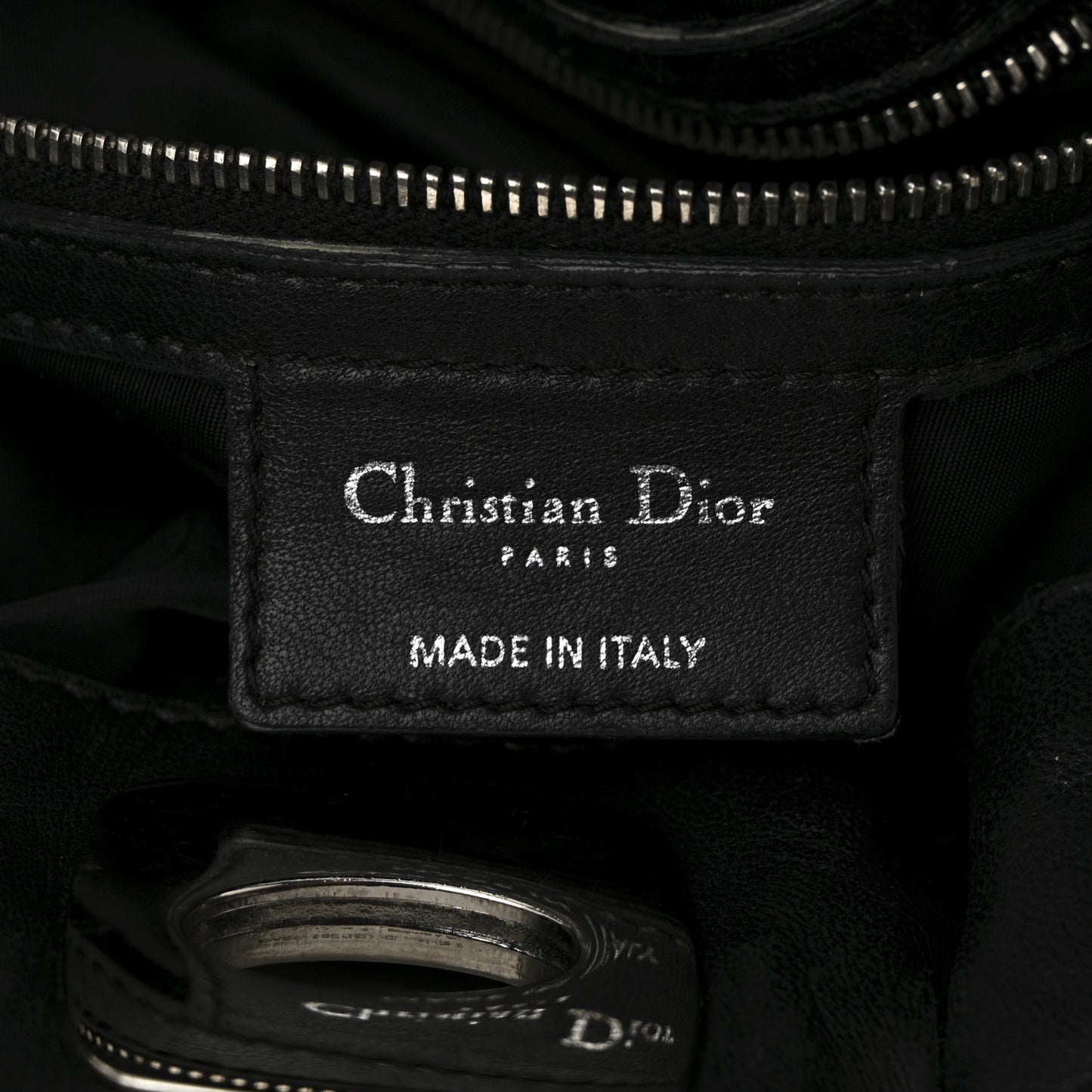 Nylon Cannage Charming Lock Tote Black