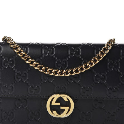 Gucci Guccissima Icon Chain Wallet Black 11 of 11