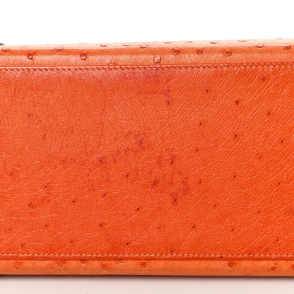 Hermes Ostrich Drag 32 Orange 9 of 20