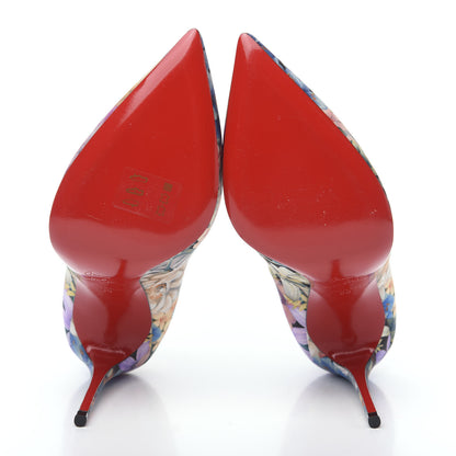 Christian Louboutin Satin Crepe Floral Pigalle Follies 100 Pumps 38 Multicolor 5 of 8